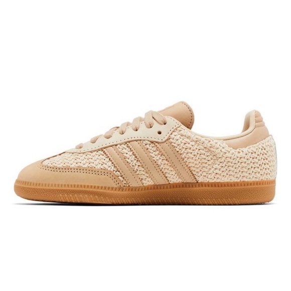 *Adidas SAMBA OG Sand Strata Magic Beige Gum Classic Originals (JR9446) Women's - Picture 3 of 5